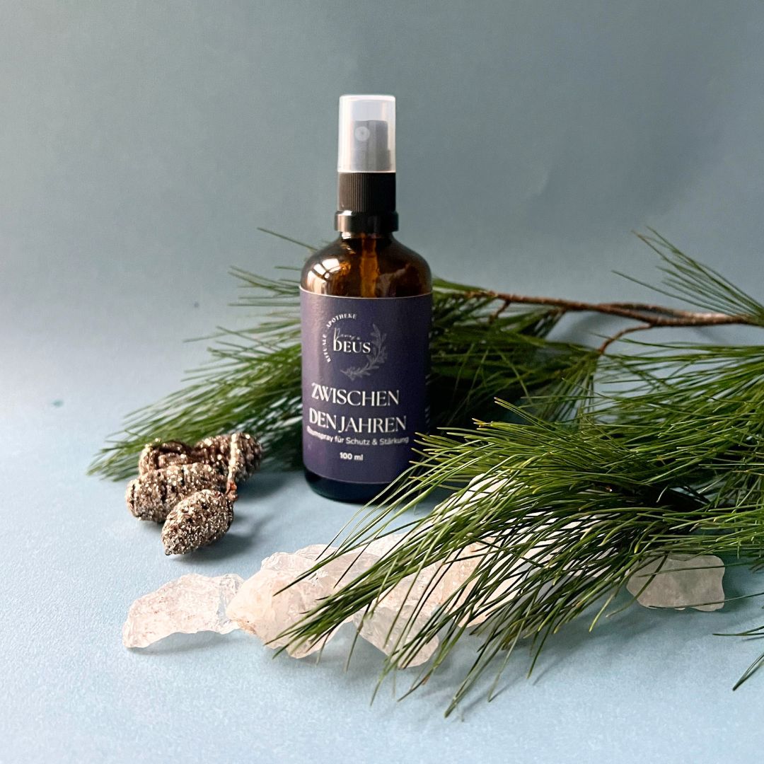 Rauhnächte Raumspray 100ml | Fichte Orange Wacholder | Smudge Spray für Schutz und Reinigung | Weihnachten Tanne Waldduft