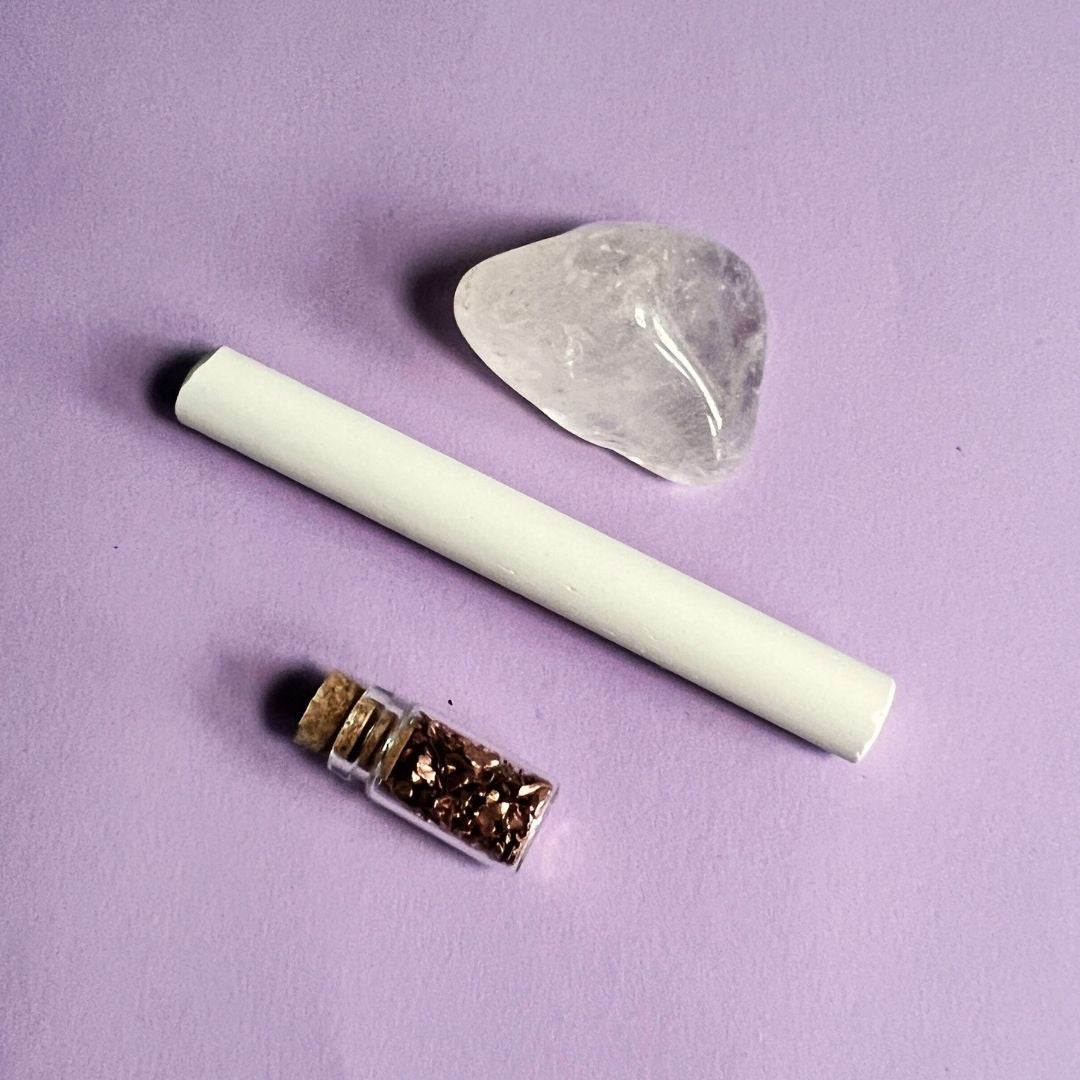 Großes Rauhnächte Ritual Set | Räucherwerk Rauhnacht Räuchermischung mit Duftkerze, Zubehör und Anleitung