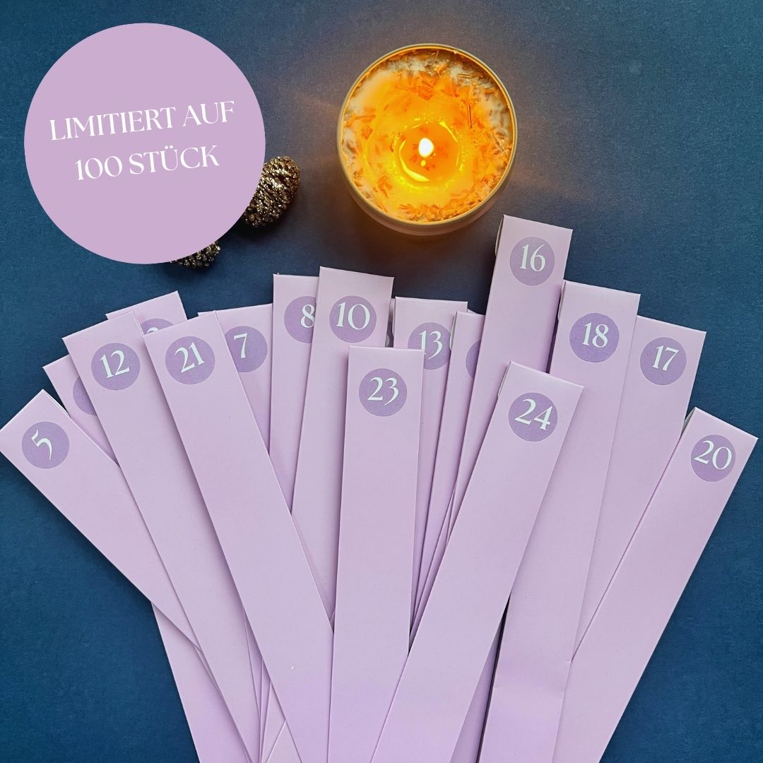 Limitierte Auflage | Räucherstäbchen Adventskalender | 24 Tage mit Intention und passendem Räucherwerk