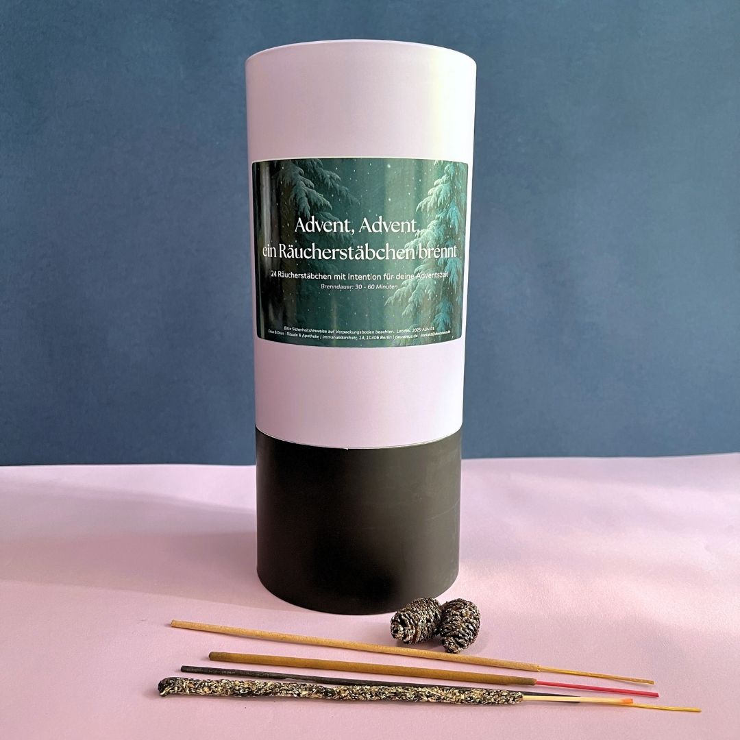Limitierte Auflage | Räucherstäbchen Adventskalender | 24 Tage mit Intention und passendem Räucherwerk