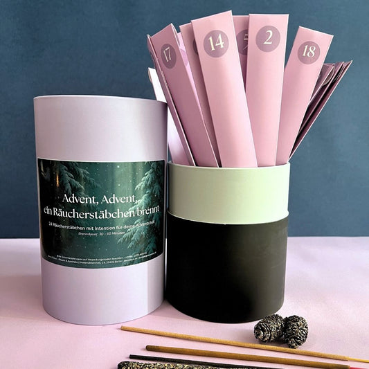 Limitierte Auflage | Räucherstäbchen Adventskalender | 24 Tage mit Intention und passendem Räucherwerk